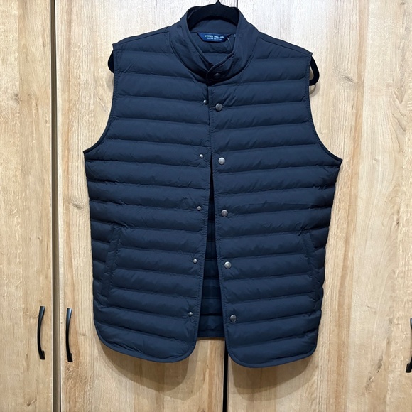 NWOT Peter Millar Men's Regent Crown Crafted Black Quilted Vest Size M $295 - Picture 7 of 15